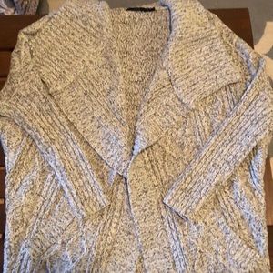 Long knit cardigan